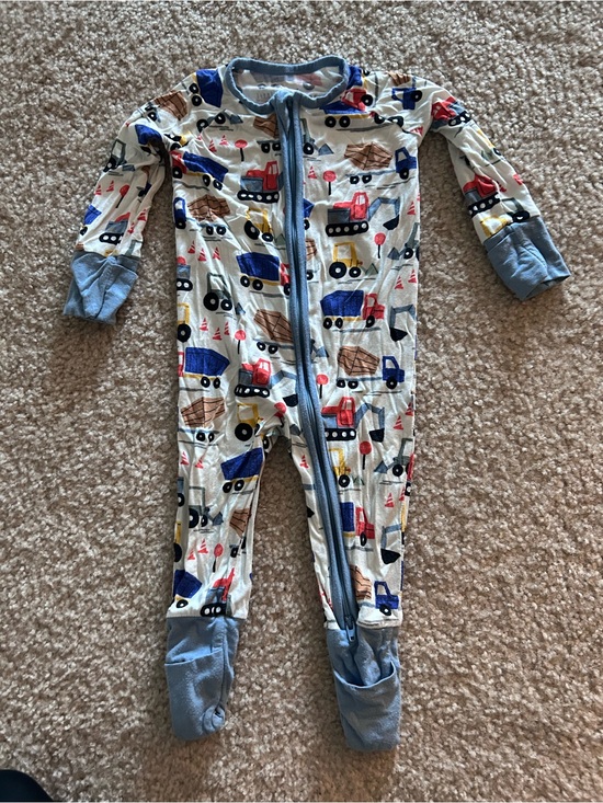 Little Sleepies Other - Little Sleepies construction footed pajama 3-6months